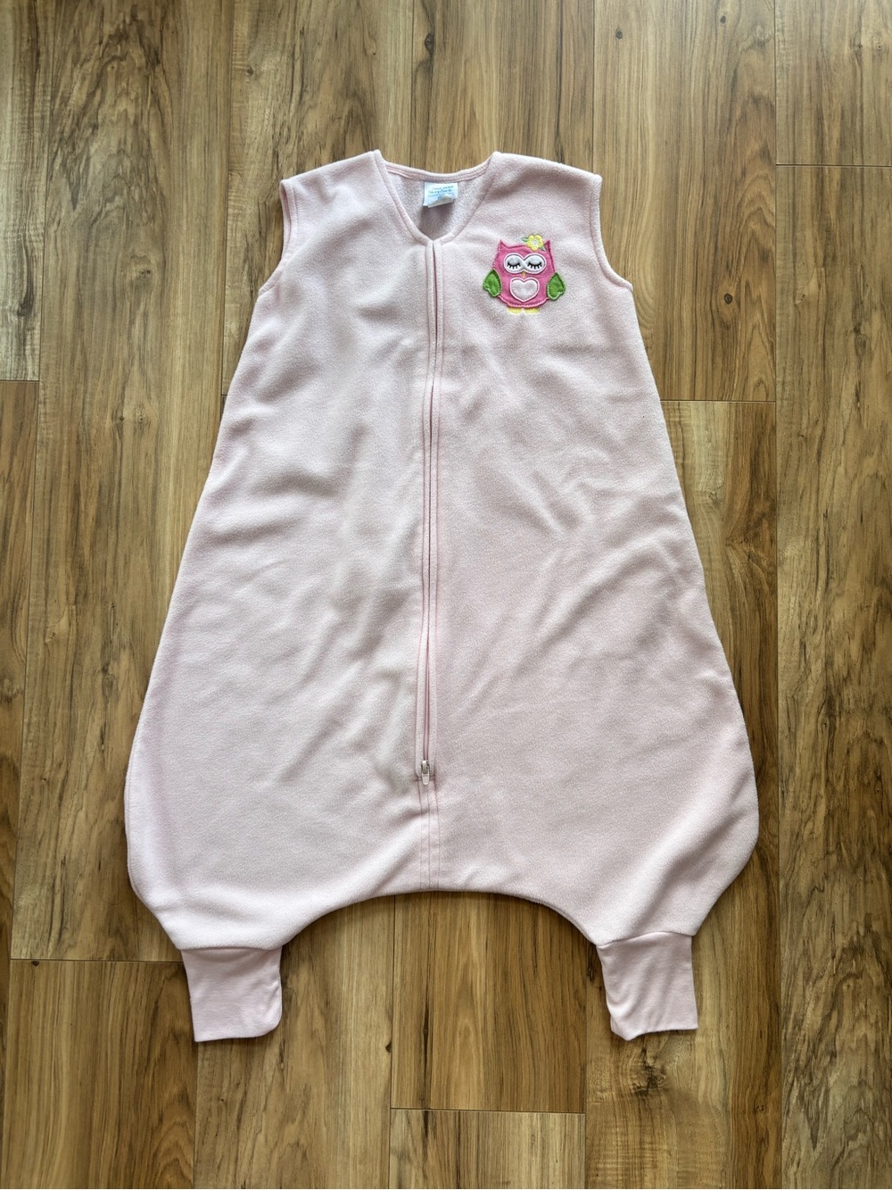 HALO Pink Fleece Owl Early Walker Sleep Sack
